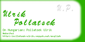 ulrik pollatsek business card